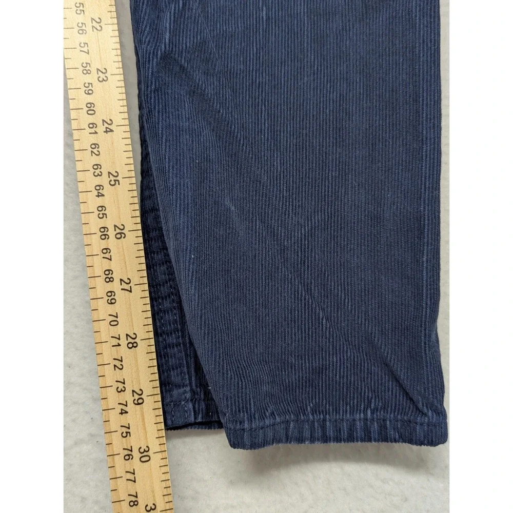 Banana Republic Mens Navy Blue Corduroy Slim Fit Pima Cotton Chino Pants 32x30